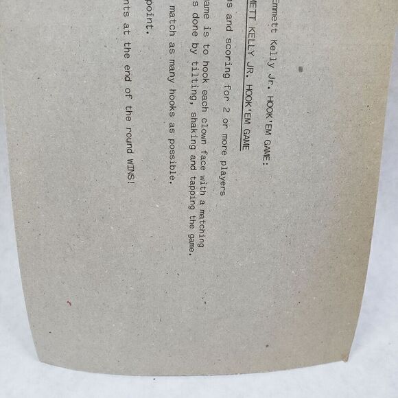 1967 EMMETT KELLY JR Hook 'EM Game Harmony EK J. Corp. Excellent Condition - Picture 6 of 7